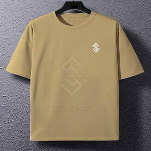 T-shirt pour homme à épaules tombantes à prix bas, de haute qualité, doux, confortable, collection été, séchage rapide, écologique, respirant - Product Image 2