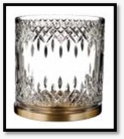 Vase en verre cristal moderne avec design soufflé à la bouche et taillé à la main, écologique et durable pour la décoration intérieure, les mariages et la personnalisation Ramadan