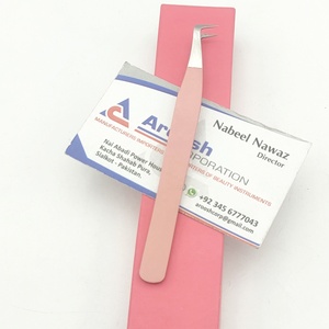 Pince à épiler d'extension de cils en acier inoxydable de volume russe à 90 degrés avec logo personnalisé de haute qualité avec pointe pointue - Product Image 4