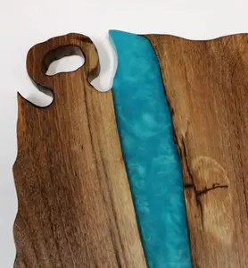 Tabla de cortar de resina de la mejor calidad Tabla de cortar de resina epoxi Estilo de amor Decoración del hogar Uso multifunción a bajo precio - Product Image 3