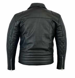 Chaqueta de cuero Premium de alta calidad con logotipo de colores personalizados y diseño 100% cuero puro - Product Image 2