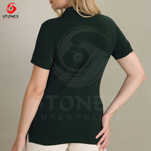 Vente en gros de t-shirts en coton tricoté pour femmes avec logo personnalisé, décontractés, à séchage rapide, de haute qualité, 220g - Product Image 4
