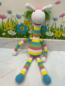 Peluche de ganchillo de Animal suave para niños, juguete de decoración de vacaciones, ecológico, personalizado, regalo - Product Image 2