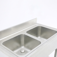 Offre Spéciale en acier inoxydable simple ou double bol évier de cuisine commercial utilisé évier de cuisine