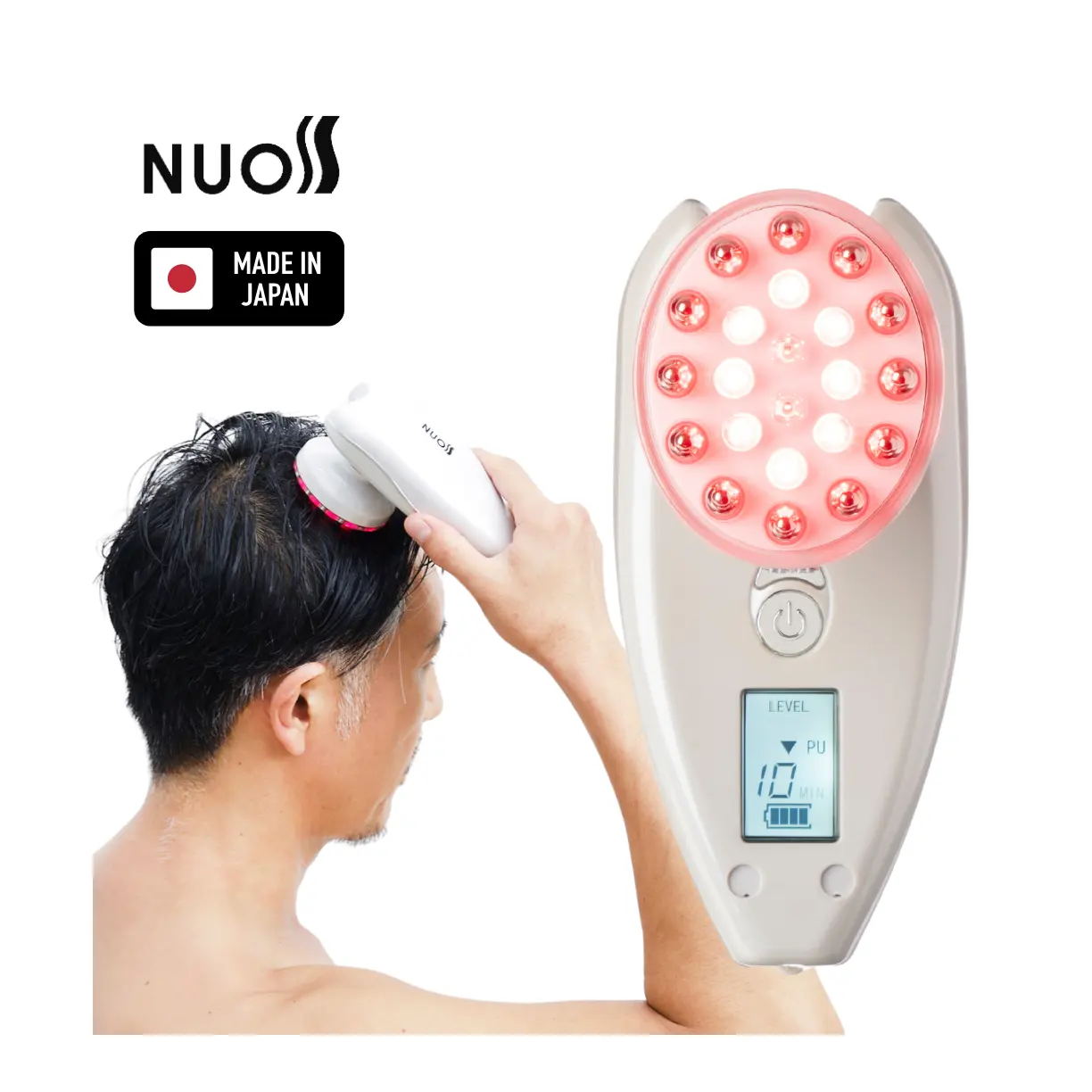 Rood Licht Apparaat Infrarood Vibrerende Oplaadbare Draagbare Therapie Hoofdhuid Elektronische Massage