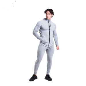 Trajes Deportivos de Gimnasio de Dos Piezas Personalizados de Alta Calidad, OEM, con Cierre, para Hombre - Product Image 1