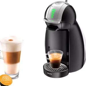 Cafetiere Koffiezetapparaat Dolce Gusto Genio 2 Koffiemachine (Zwart) Gemakkelijk Schoon Te Maken Espresso, Cappuccino & Latte Pod Machine
