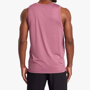 Camisetas sin mangas de algodón 100% de gimnasio para hombre, camisetas sin mangas informales OEM de talla grande con estampado de culturismo transpirable de punto con logotipo personalizado - Product Image 2