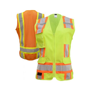 เสื้อกั๊กนิรภัยสะท้อนแสงสำหรับคนงานก่อสร้างขนาด & สีพิเศษ - Product Image 3