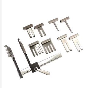 Ensemble d'instruments rétracteurs manuels orthopédiques allemands en acier inoxydable Ralph, 10 lames, durables, réutilisables, pour chirurgie de la colonne vertébrale, ORL, CE - Product Image 1