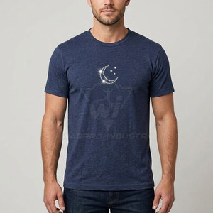 T-shirts décontractés pour hommes avec strass, tissu respirant, motif élégant en cristal, adaptés aux activités de plein air et au quotidien - Product Image 3
