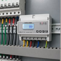 Meter Energi Tiga Fasa DIN Rail AMR IoT 380V 100A Digital KWh Meter untuk Smart Grid dengan Pembacaan Jarak Jauh Cerdas