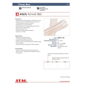 Tuyau en polyuréthane Transparent de 1.4mm d'épaisseur, Standard antistatique ignifuge, bobine de fil d'acier enduit de Pu - Product Image 4