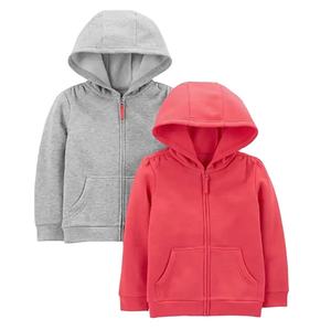 เสื้อฮู้ดผ้าฟลีซสำหรับเด็กผู้ชายเสื้อฮู้ดผ้าคอตตอนดีไซน์เรียบชุดกีฬาออกกำลังกายคุณภาพสูงจากปากีสถาน - Product Image 1