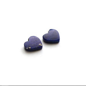 Natural Lapis Lazuli Heart Shape Flat Gemstones for DIY Jewelry Making Available in 4mm to 30mm Size Cabochon Supplier Gemstone - Product Image 4
