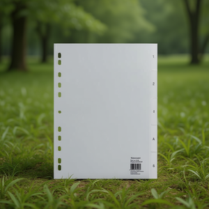 Soennecken <b>A4</b> 1-5 Polypropylene Grey Register for File <b>Folders</b> - Product Image 3