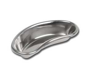 Plateau réniforme 150 mm, plateau d'émétion, acier inoxydable satiné, bords arrondis, plateau réniforme chirurgical dentaire par SurgiRight - Product Image 4