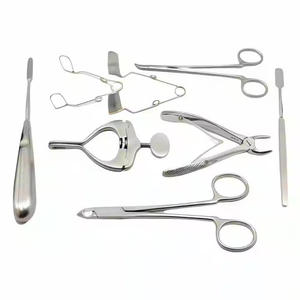 ENTAVEX AS-721 Veterinary Surgical Instrument Set CE Certified 1 <b>Frame</b> (18x27cm) 2 Vulsellum Forceps (24cm) 8 Instruments - Product Image 4