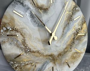 นาฬิกาแขวนผนังเรซิ่นช่วยในการออกแบบศิลปะทำมือศิลปะนาฬิกาแขวนผนังศิลปะเรซิ่นจากอินเดีย - Product Image 6