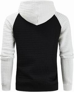 Básicos de algodón mezclado logotipo personalizado al por mayor cremallera en blanco ropa de hombre Sudadera con capucha abrigo Universal cremallera Sudadera con capucha - Product Image 2