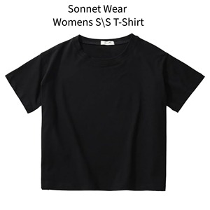 เสื้อยืดครอปท็อปผู้หญิง ผ้าฝ้าย 100% แขนปกติ ทรงปกติ แห้งเร็ว ย้อมสีแบบ Garment Dyed - Product Image 3