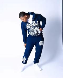 ชุดวอร์มผ้าฝ้าย100% มีฮู้ดและกางเกงซับเหงื่อสำหรับผู้ชายชุดวอร์มแนวสตรีทเสื้อผ้าแนวสตรีท Y2K ปักลายออกแบบได้ตามต้องการชุดวอร์มใช้ได้ทั้งผู้ชายและผู้หญิง - Product Image 6