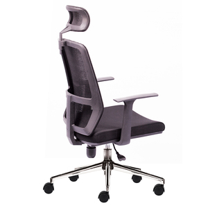 Silla de Oficina Ergonómica HOM1056-01 con Base Giratoria, Altura Ajustable, Diseño Contemporáneo para Talleres, Material de Espuma y Tela - Product Image 3