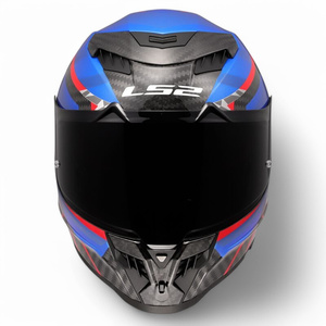 LS2 FF807 Carbon Fiber Racing Helmet Full Face Flip-Up Dual Visor XL Size with <b>Boxed</b> Storage New Condition - Product Image 3