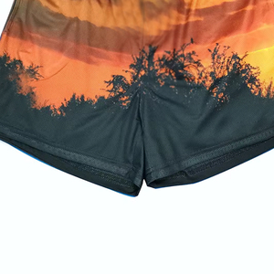 Shorts personnalisés avec logo du fabricant, sublimation, taille élastique, motif uni, style hip-hop, respirant, séchage rapide - Product Image 6