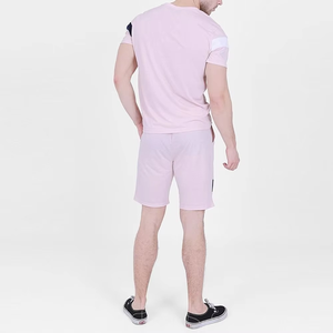 Best Sale Price <b>Men</b> Summer <b>Shorts</b> Set Breathable T Shirt With <b>Short</b> Set Block Color Customized Logo <b>Slim</b> <b>Fit</b> Casual Wear - Product Image 5