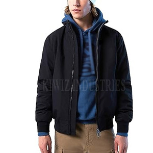 Veste en nylon Taslan respirante de haute qualité pour homme, avec col montant et logo frontal - Best-seller - Product Image 2