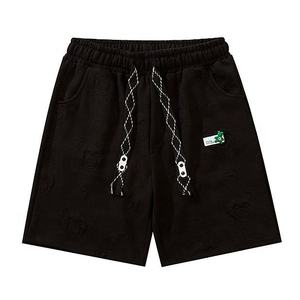 กางเกงขาสั้นกีฬาวิ่งลำลองสำหรับผู้ชายกางเกงขาสั้นผ้าคอตตอน100% ลายนูนโลโก้แบบกำหนดเองสำหรับฤดูร้อน - Product Image 2