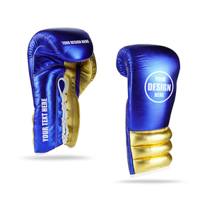 Venta al por mayor 2025 Guantes de boxeo de cuero brillante de alta calidad Guantes de entrenamiento transpirables de alta calidad para Artes Marciales Precio competitivo - Product Image 3