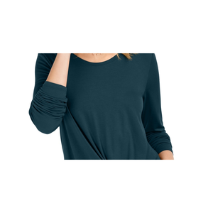 Top in maglia da donna Style & Co, taglia XS, verde, con design a nodo sul davanti - Product Image 2