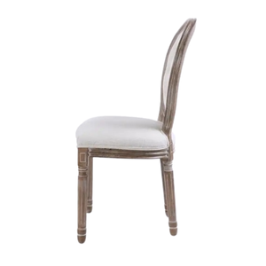 Antique Luxury <b>Dining</b> <b>Chair</b> Wood <b>Velvet</b> Linen Fabric For Home Furniture With European Design Round Back <b>Chair</b> Direct Factory - Product Image 5