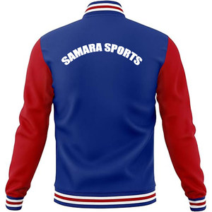 Chaquetas universitarias informales OEM para invierno Cuello redondo Cierre de cremallera Procesamiento completo Chaqueta universitaria - Product Image 3