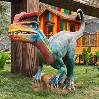 Modèle de dinosaure animatronique réaliste pour parcs d'aventure, intérieur/extérieur, pour centres commerciaux et aéroports