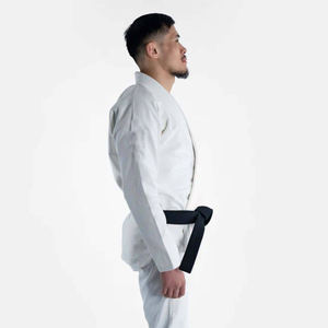 Kimono de Jiu-Jitsu blanc en coton épais, uniforme d'arts martiaux, couture renforcée, tenue d'entraînement pour hommes et femmes - Product Image 2
