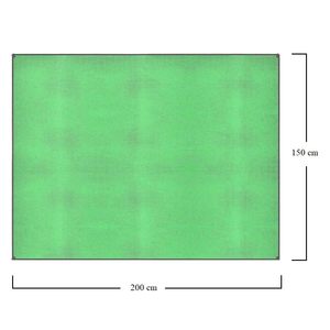 150x200cm telo mare leggero pieghevole a prova di sabbia verde/blu/arancione con 4 pioli - Product Image 2