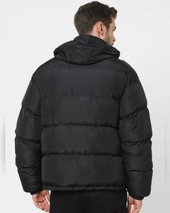 Veste polaire matelassée d'hiver de haute qualité pour hommes Manteau bulle imperméable avec logo personnalisé Col à capuche avec fermeture éclair High Street - Product Image 5