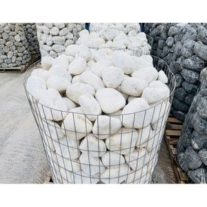 Natural White 150-300mm <b>Pebble</b> Stone <b>Polished</b> round Cobble Type - Product Image 1