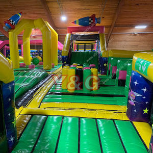 Y & G gorila niños tierra <span class=keywords><strong>de</strong></span> juegos Jungle House adultos y niños parque temático inflable para la venta La carrera <span class=keywords><strong>de</strong></span> obstáculos inflable más grande - Product Image 5