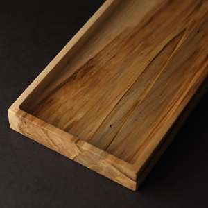 ถาดไม้รูปสี่เหลี่ยมผืนผ้าลายเมเปิลแอมโบรเซีย ขนาด 5 x 14 นิ้ว ขายดีที่สุด เหมาะสำหรับตกแต่งบ้าน วางบนโต๊ะ และใช้เป็นของขวัญ - Product Image 3