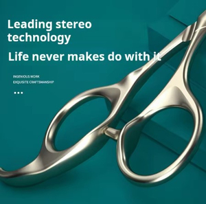 Ciseaux professionnels de haute qualité pour les poils du nez et des oreilles, en acier inoxydable, lame incurvée, pointe aiguë, ciseaux pour le nez - Product Image 3