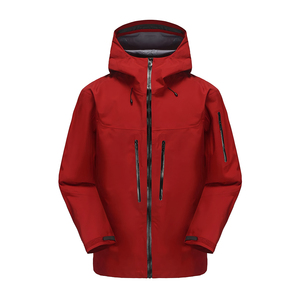 Chaqueta cortavientos unisex de 3 capas dura impermeable con capucha, ropa deportiva con cierre de cremallera para exteriores, impermeable para senderismo, venta al por mayor - Product Image 2