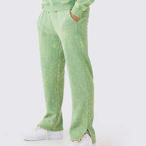 Ensemble de survêtement Flayer, ensemble de jogging, survêtement streetwear personnalisé, pantalon de survêtement court, lavage à l'acide, effet délavé, strass - Product Image 4