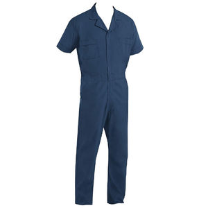 Ropa de trabajo de verano personalizada, uniformes, protección de seguridad, ropa de trabajo industrial, mono de manga corta - Product Image 6