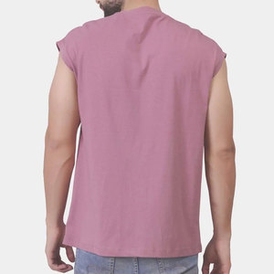 Camiseta sin mangas transpirable Camiseta sin mangas de verano de alta calidad Camiseta de algodón 100% de tamaño adulto - Product Image 3