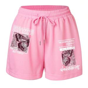 Short respirant pour femmes coton séchage rapide entraînement ample cyclisme course Fitness personnalisé court avec poche - Product Image 1