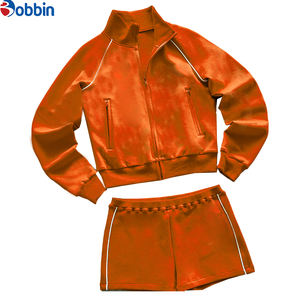 Customized <b>Women's</b> Sports Trade <b>Velvet</b> Shorts Sets Solid Color Long Sleeve <b>Jackets</b> with Pants Plus Size 2 Pcs <b>for</b> Winter - Product Image 6